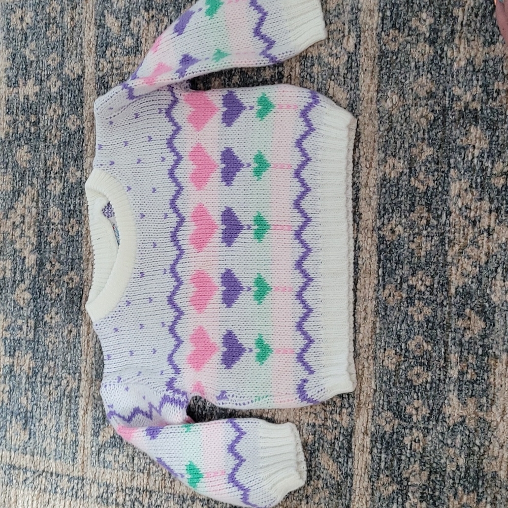 Vintage Baby Valentines Day Sweater